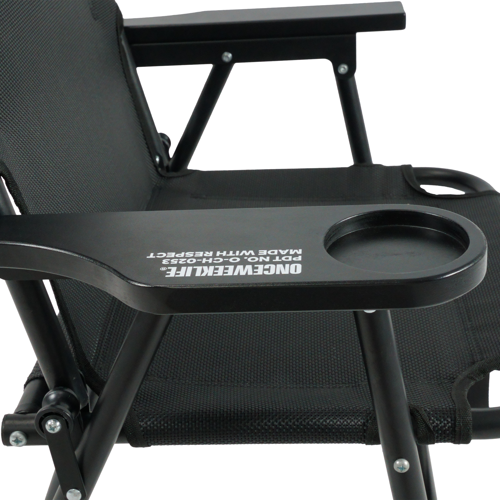 원스위크라이프 Textilene® 메쉬 야외용 폴딩 체어 1인용 | 데얼스 아웃도어 전문 플랫폼