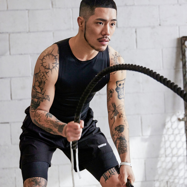 오버셔 스포츠 남자 타이즈 하프 5부 | 데얼스 아웃도어 전문 플랫폼