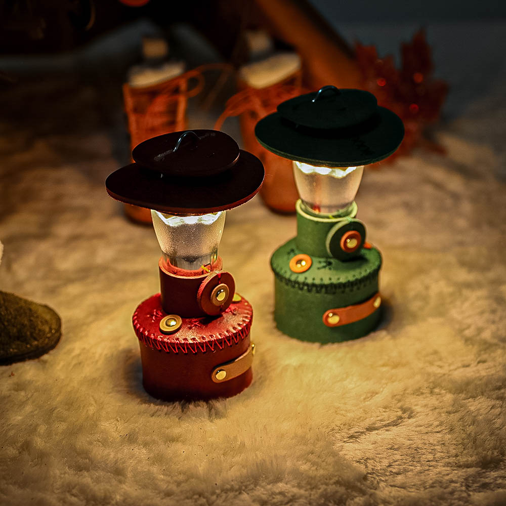 [캠핑덕] 골제로 랜턴 천연 가죽 쉐이드 커버 크리스마스 조명 콜맨 가스랜턴 에디션 | 데얼스 아웃도어 전문 플랫폼