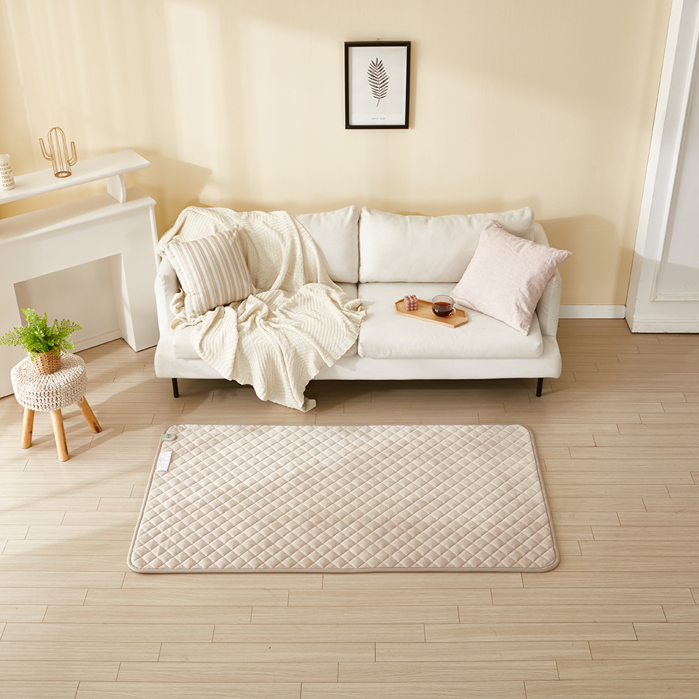 [캠핑덕] EMF 탄소 전기매트 전기장판 극세사 베이지 소형 미니싱글 70x180 | 데얼스 아웃도어 전문 플랫폼