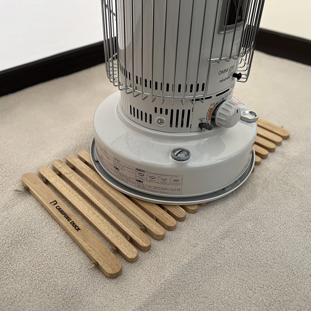 [캠핑덕] 이븐 우드 캠핑 발매트 난로받침대 팬히터 | 데얼스 아웃도어 전문 플랫폼