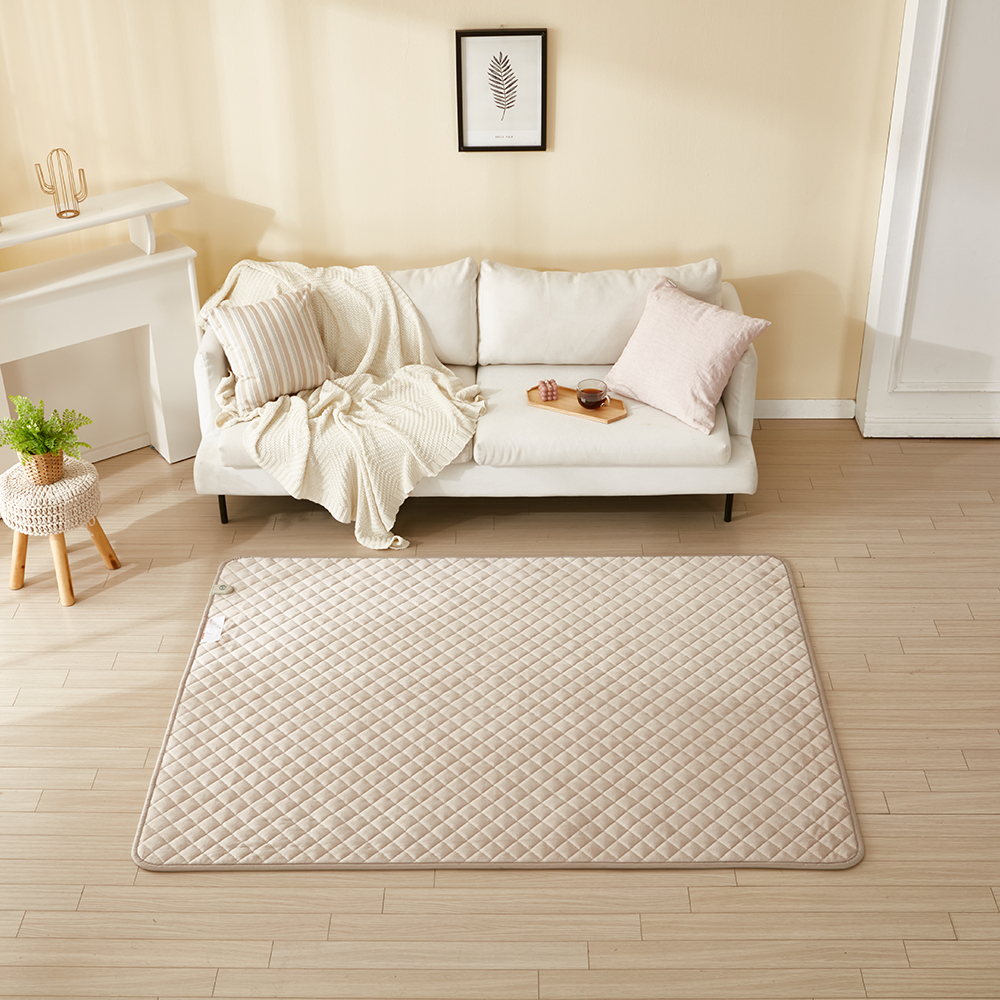 [캠핑덕] EMF 탄소 전기매트 전기장판 극세사 베이지 대형 더블 140x180 | 데얼스 아웃도어 전문 플랫폼