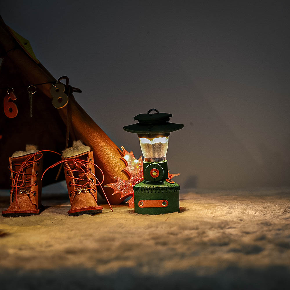 [캠핑덕] 골제로 랜턴 천연 가죽 쉐이드 커버 크리스마스 조명 콜맨 가스랜턴 에디션 | 데얼스 아웃도어 전문 플랫폼