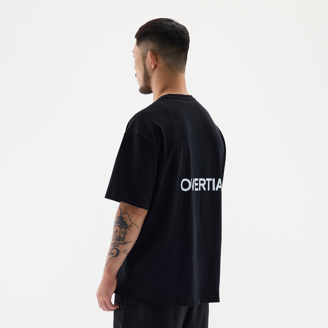 오버셔 라이프 스마일 반팔티 블랙 | 데얼스 아웃도어 전문 플랫폼