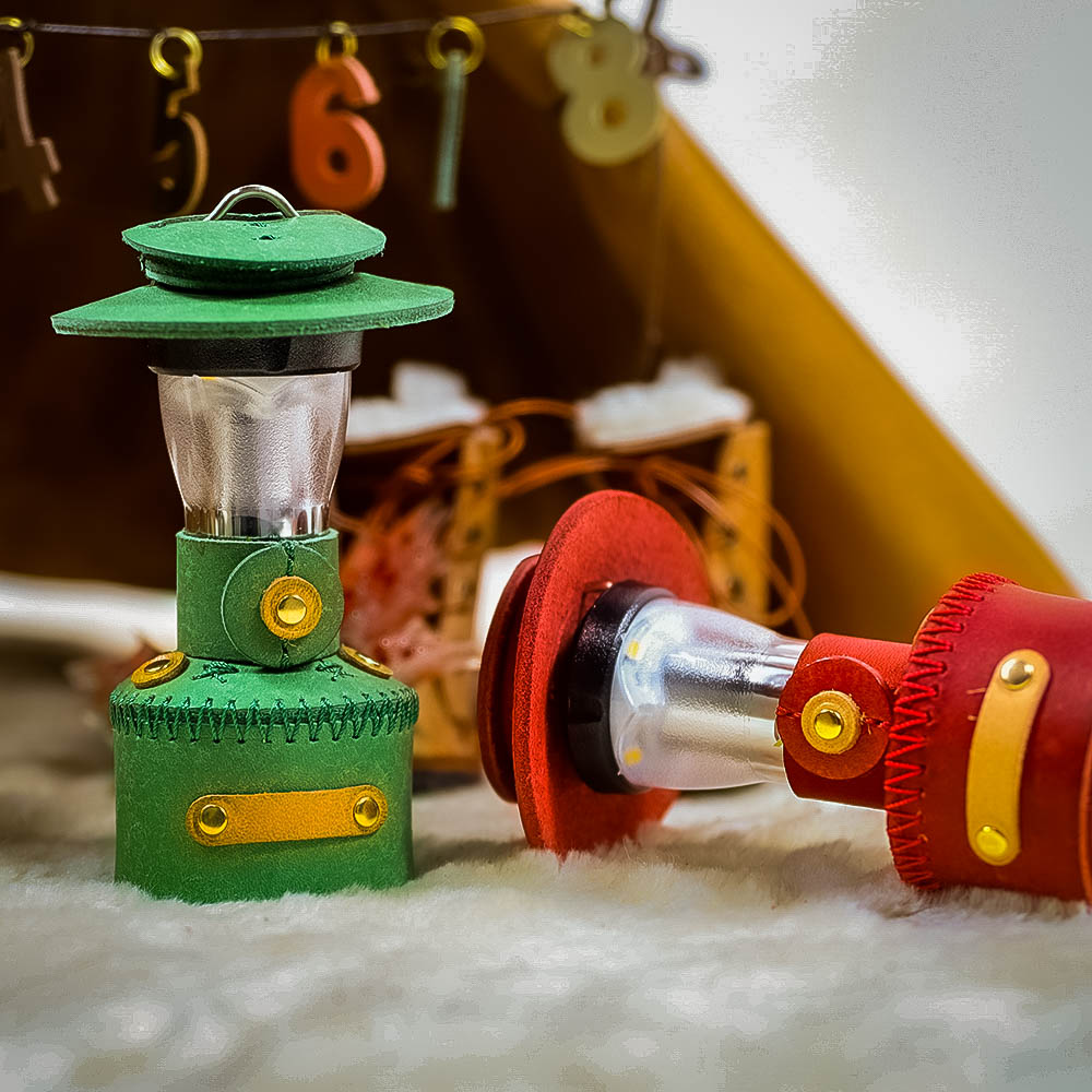 [캠핑덕] 골제로 랜턴 천연 가죽 쉐이드 커버 크리스마스 조명 콜맨 가스랜턴 에디션 | 데얼스 아웃도어 전문 플랫폼