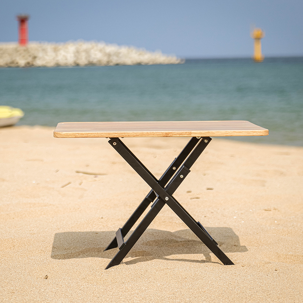 [캠핑덕]  원액션 러버우드 사이드 테이블 | 데얼스 아웃도어 전문 플랫폼