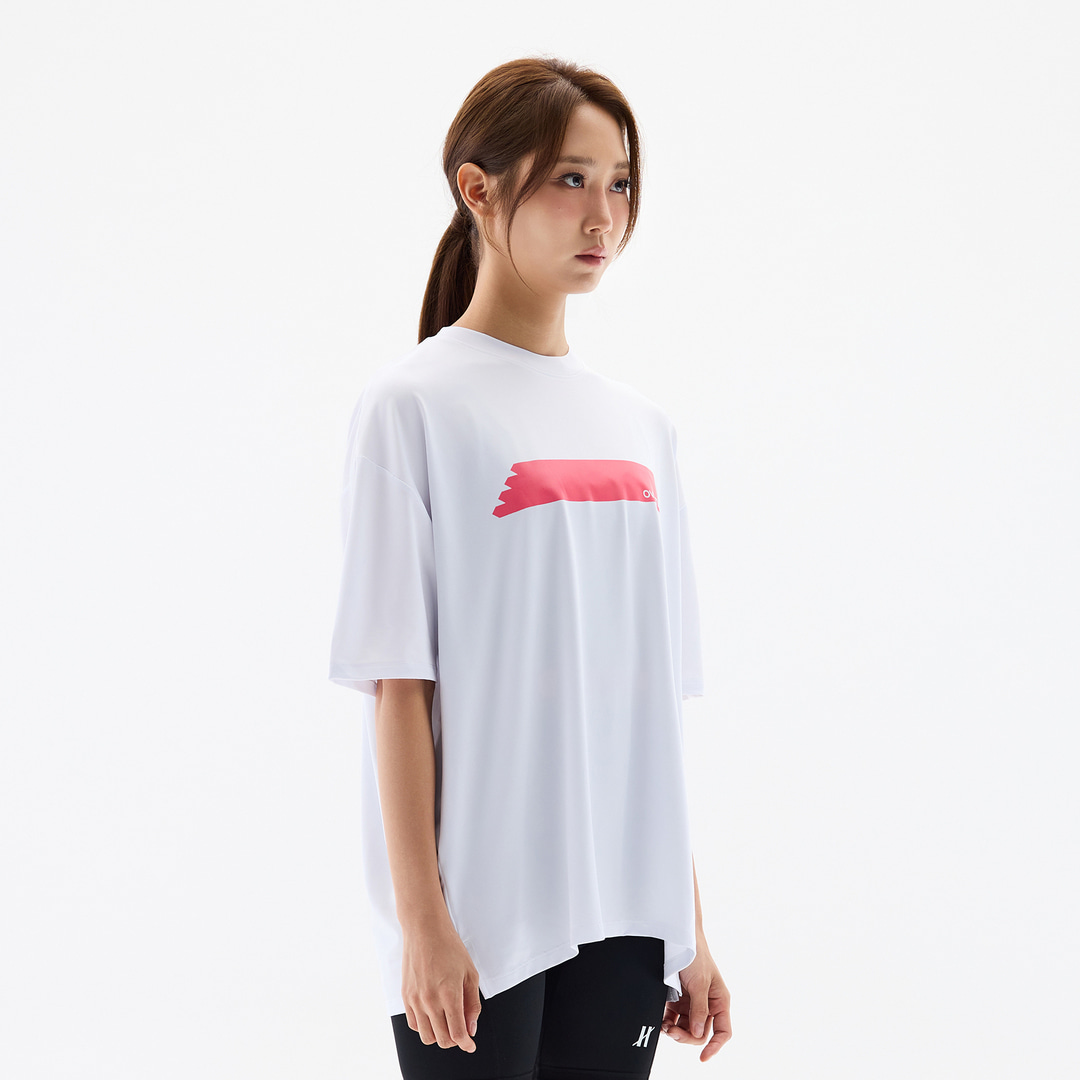 오버셔 스포츠 기능성 핑크 하이라이트 공용 반팔티 | 데얼스 아웃도어 전문 플랫폼