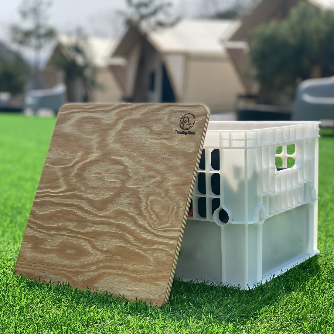 [캠핑덕] 밀크박스 우드 상판 선반 | 데얼스 아웃도어 전문 플랫폼