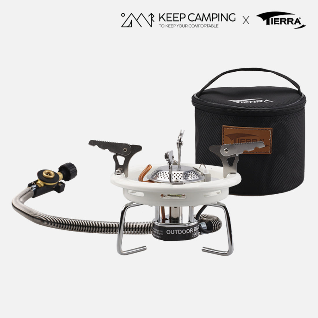 [KEEP캠핑X티에라] 이소 가스 미니 버너 캠핌용 휴대용 | 데얼스 아웃도어 전문 플랫폼