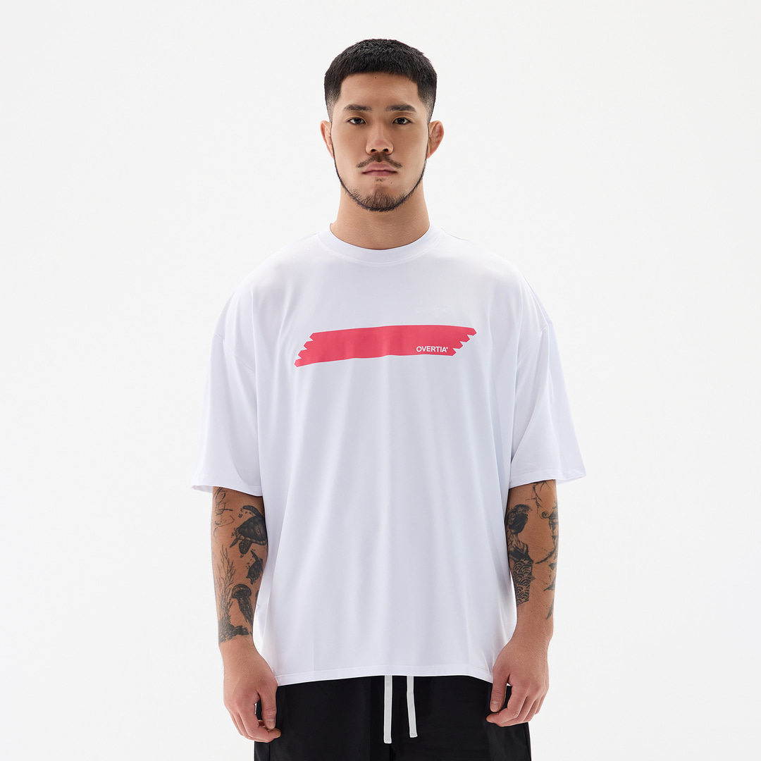 오버셔 스포츠 기능성 핑크 하이라이트 공용 반팔티 | 데얼스 아웃도어 전문 플랫폼