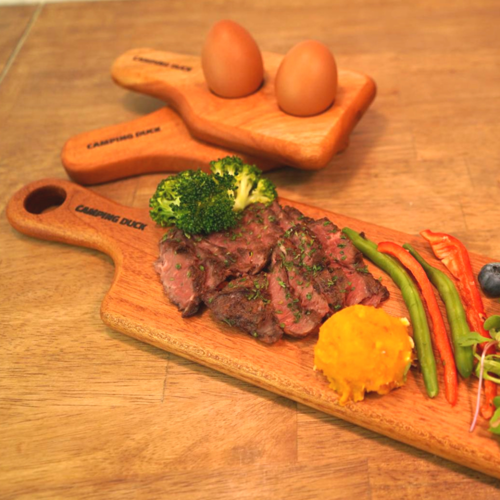 [캠핑덕] 마호가니 우드 도마 플레이팅 보드_버블 중형 | 데얼스 아웃도어 전문 플랫폼