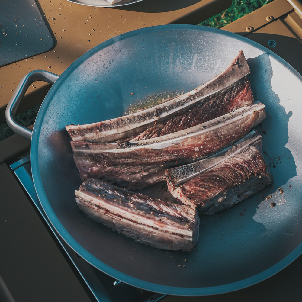 클래딘 리얼 티타늄 그리들 세트 5종 - 캠핑용 그리들 접시 도마 전용 가방 | 데얼스 아웃도어 전문 플랫폼