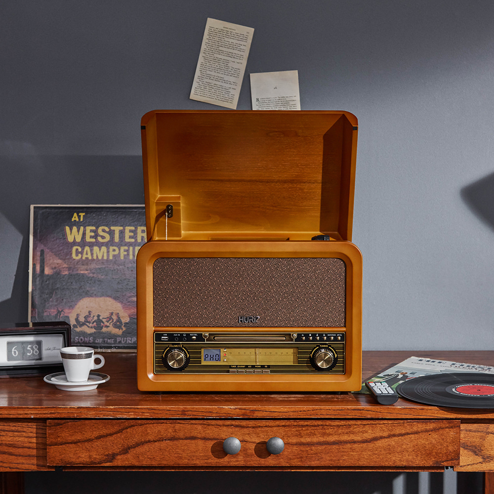 휴라이즈 올인원 사운드 시스템 턴테이블 HR-TS200 | 데얼스 아웃도어 전문 플랫폼