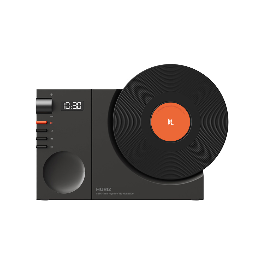 [휴라이즈] 턴테이블형 미니 블루투스 스피커 소형 디자인 미니오디오 HR-NT120 | 데얼스 아웃도어 전문 플랫폼