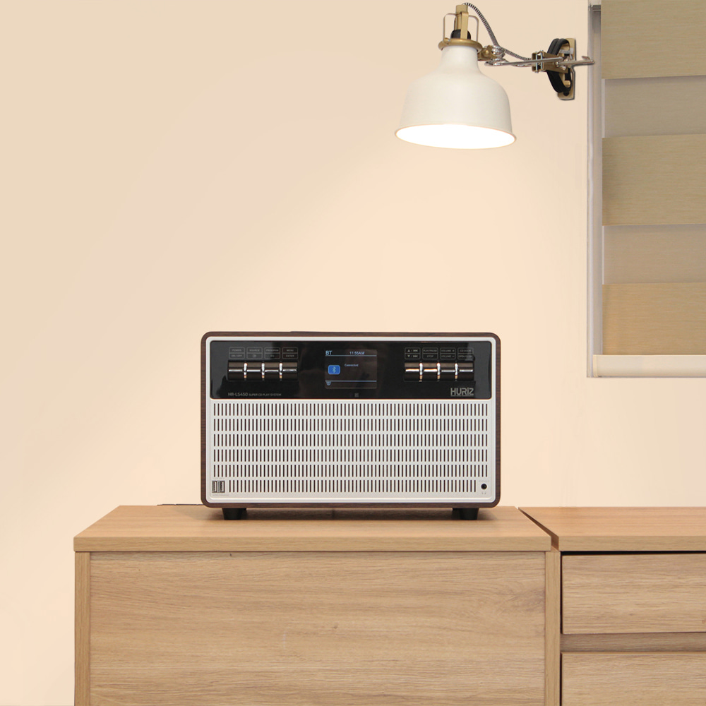 휴라이즈 올인원 블루투스 오디오 HR-LS450 CD플레이어 FM라디오 시계 알람 리모컨 | 데얼스 아웃도어 전문 플랫폼