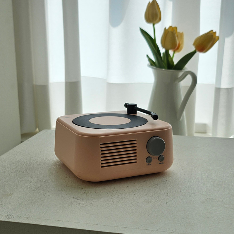 [휴라이즈] 턴테이블형 휴대용 미니 블루투스 스피커 소형 HR-RT100 | 데얼스 아웃도어 전문 플랫폼