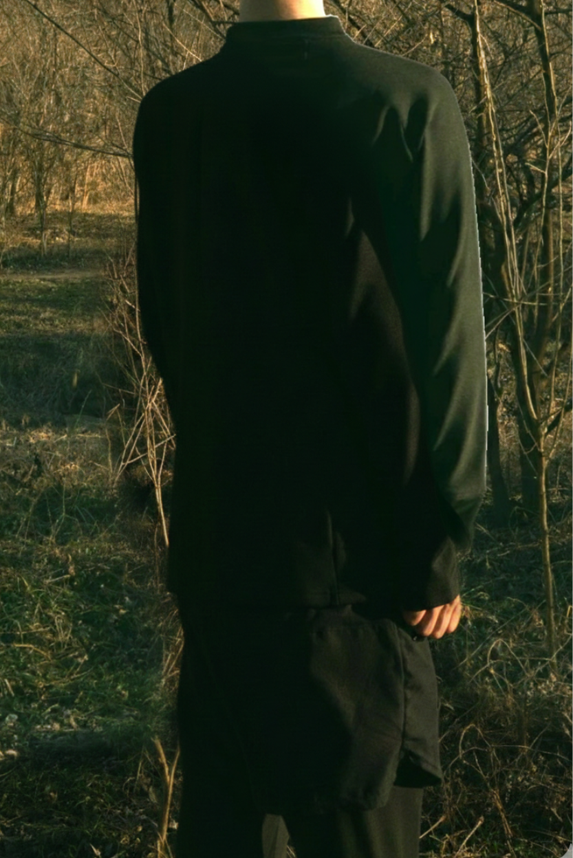 우르파 소프트 쉴드 롱슬리브 기모 하프집업 [블랙] | 데얼스 아웃도어 전문 플랫폼