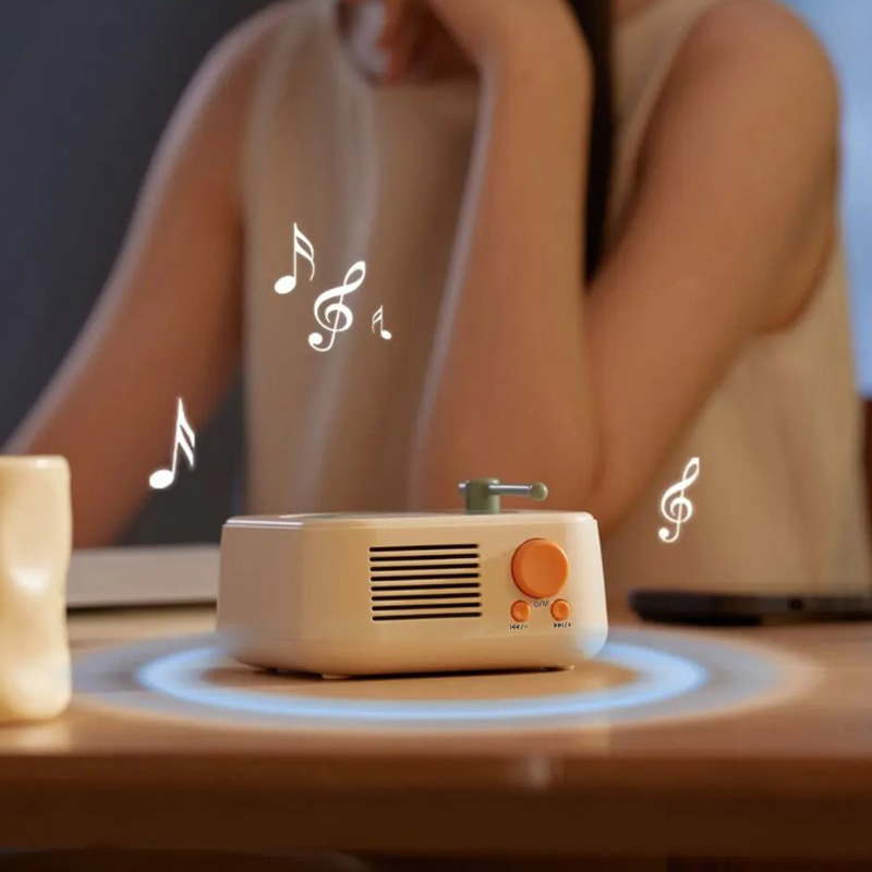 [휴라이즈] 턴테이블형 휴대용 미니 블루투스 스피커 소형 HR-RT100 | 데얼스 아웃도어 전문 플랫폼