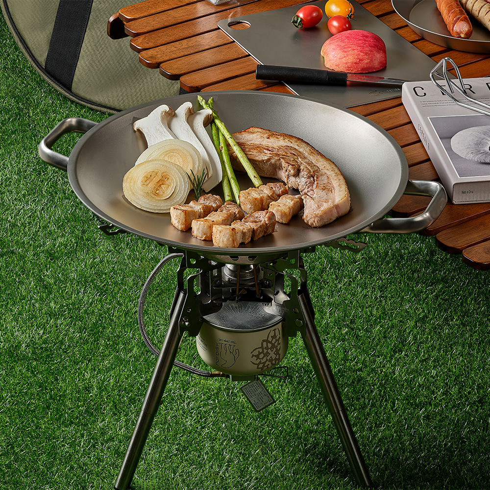 클래딘 리얼 티타늄 통3중 그리들 36cm 단품 캠핑용 그리들 가방포함 | 데얼스 아웃도어 전문 플랫폼