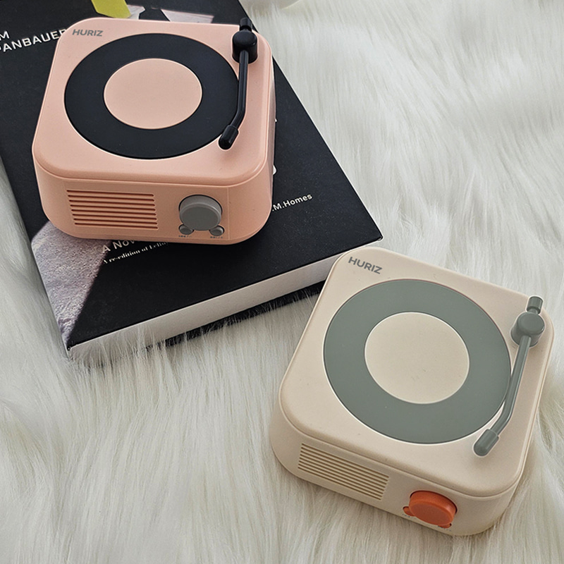 [휴라이즈] 턴테이블형 휴대용 미니 블루투스 스피커 소형 HR-RT100 | 데얼스 아웃도어 전문 플랫폼