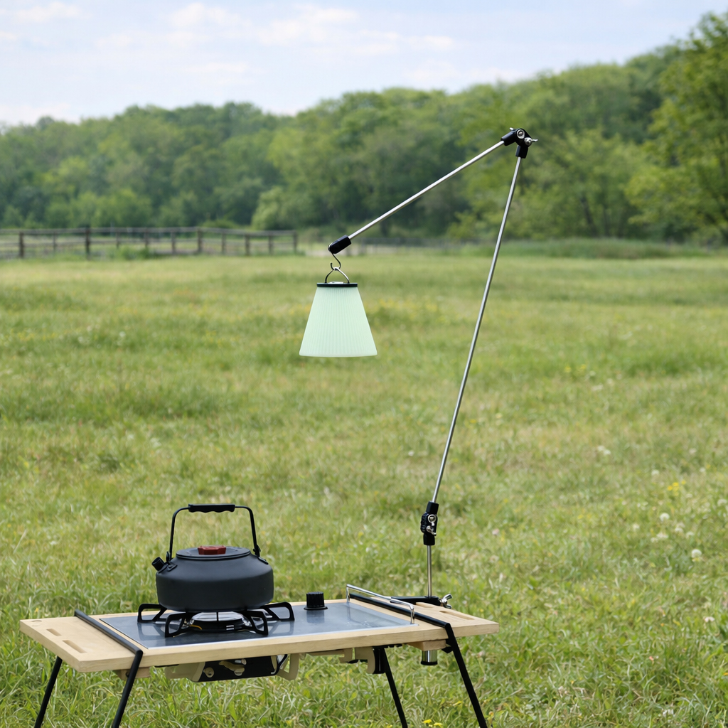 [캠핑덕] 유니 스탠드 익스텐디드 캠핑 테이블 랜턴 걸이 조명 랜턴스탠드 거치대 | 데얼스 아웃도어 전문 플랫폼