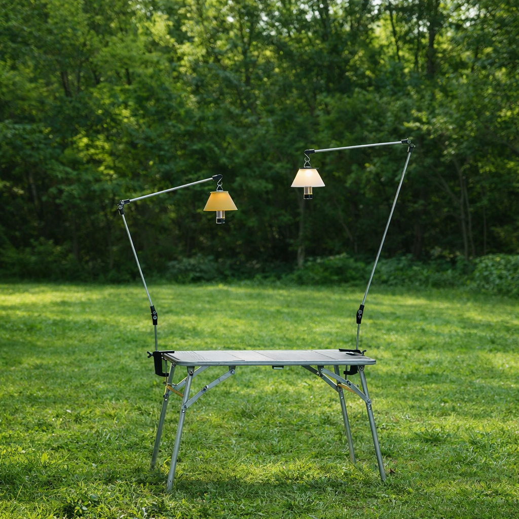 [캠핑덕] 유니 스탠드 익스텐디드 캠핑 테이블 랜턴 걸이 조명 랜턴스탠드 거치대 | 데얼스 아웃도어 전문 플랫폼