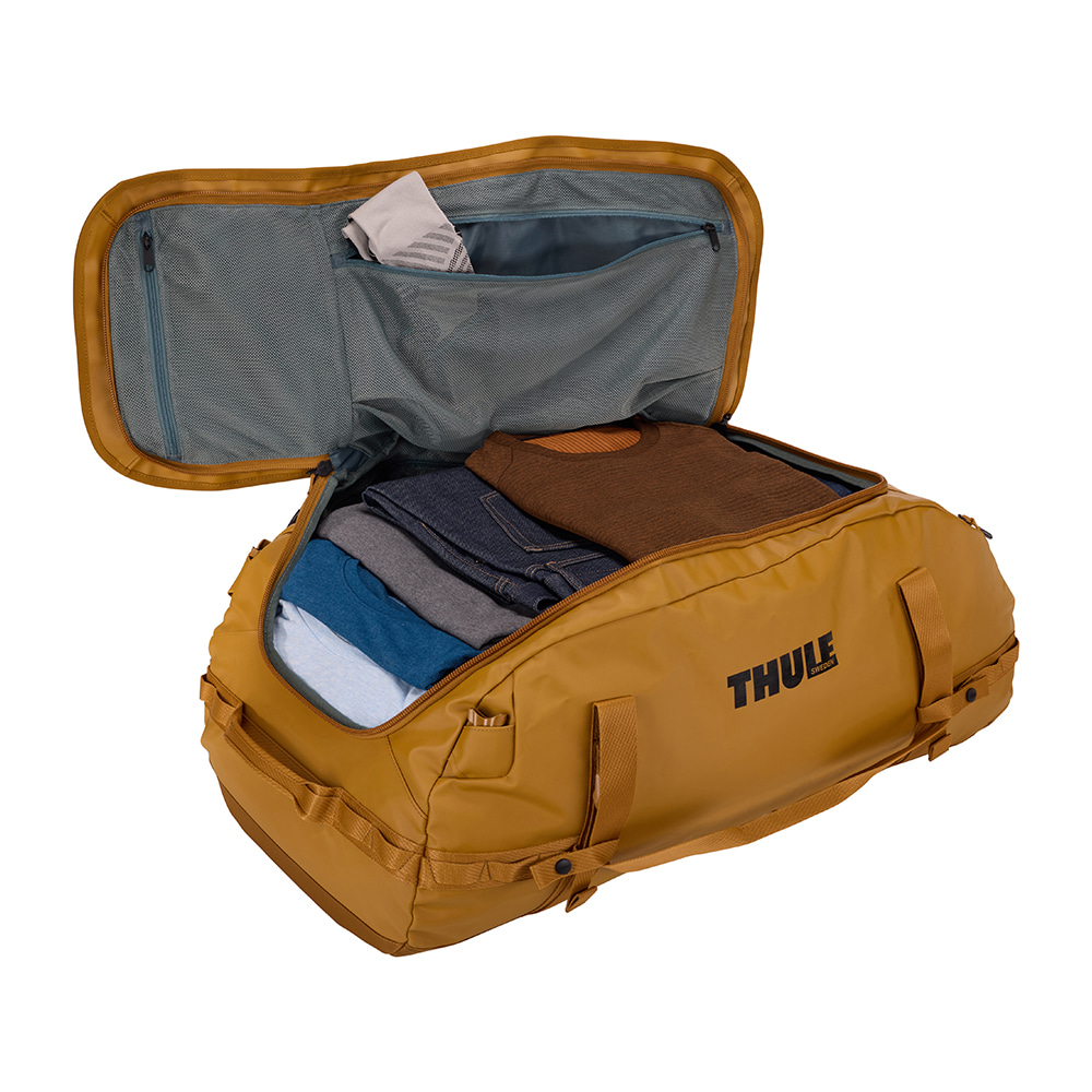 툴레 캐즘 더플 백 90L 골드 브라운 - 데얼스 아웃도어 쇼핑