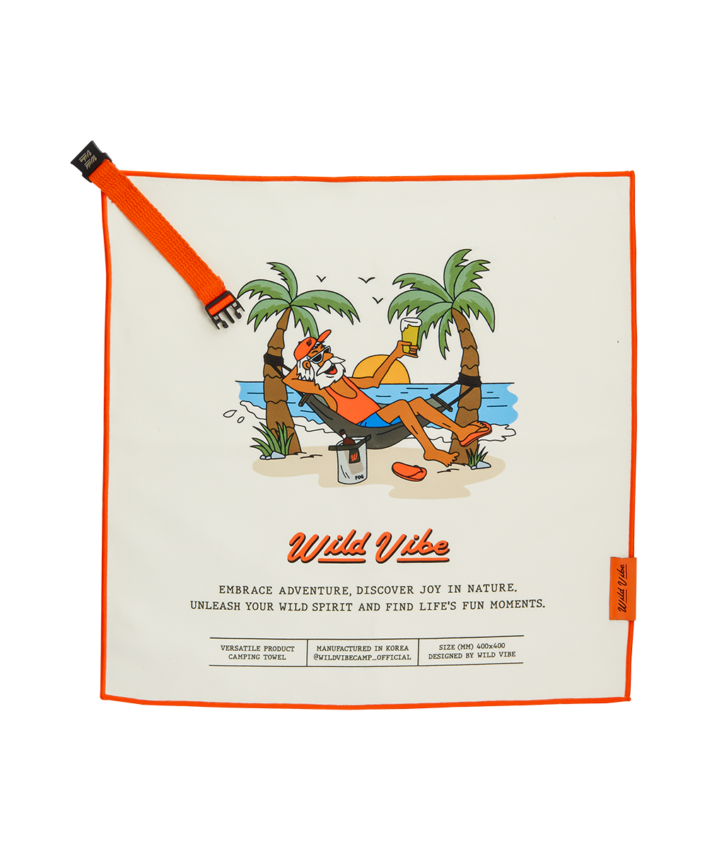 [미사용, 캠핑타올 제품 옵션으로 삽입] 와일드바이브 캠핑타올 선물포장_Camping Towel (Khaki l Beige) - 데얼스 아웃도어 쇼핑